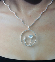 New  Addition to the Women's Jewelry Line  the Moon Flower Pendant