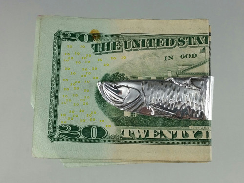 Buy Silver Rainbow Trout Fish Money Clip Hand Made Sterling Silver Mens  Wear Accessories Handcrafted by Peter Senesac Online in India 