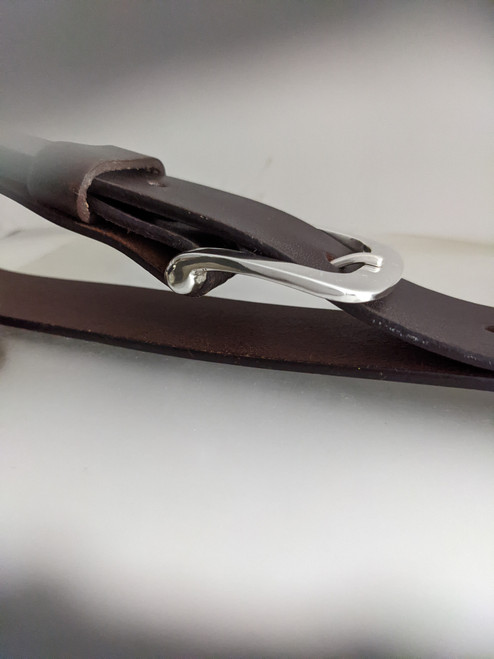 The explorer sterling silver buckle with polished finish The explorer sterling silver buckle with polished finish