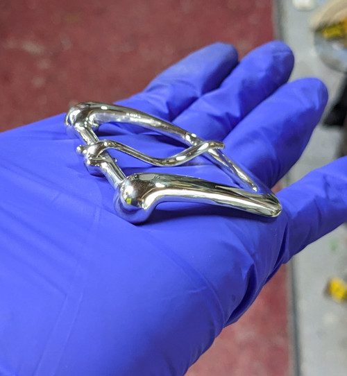 The explorer 1.5 sterling silver buckle with polished finish