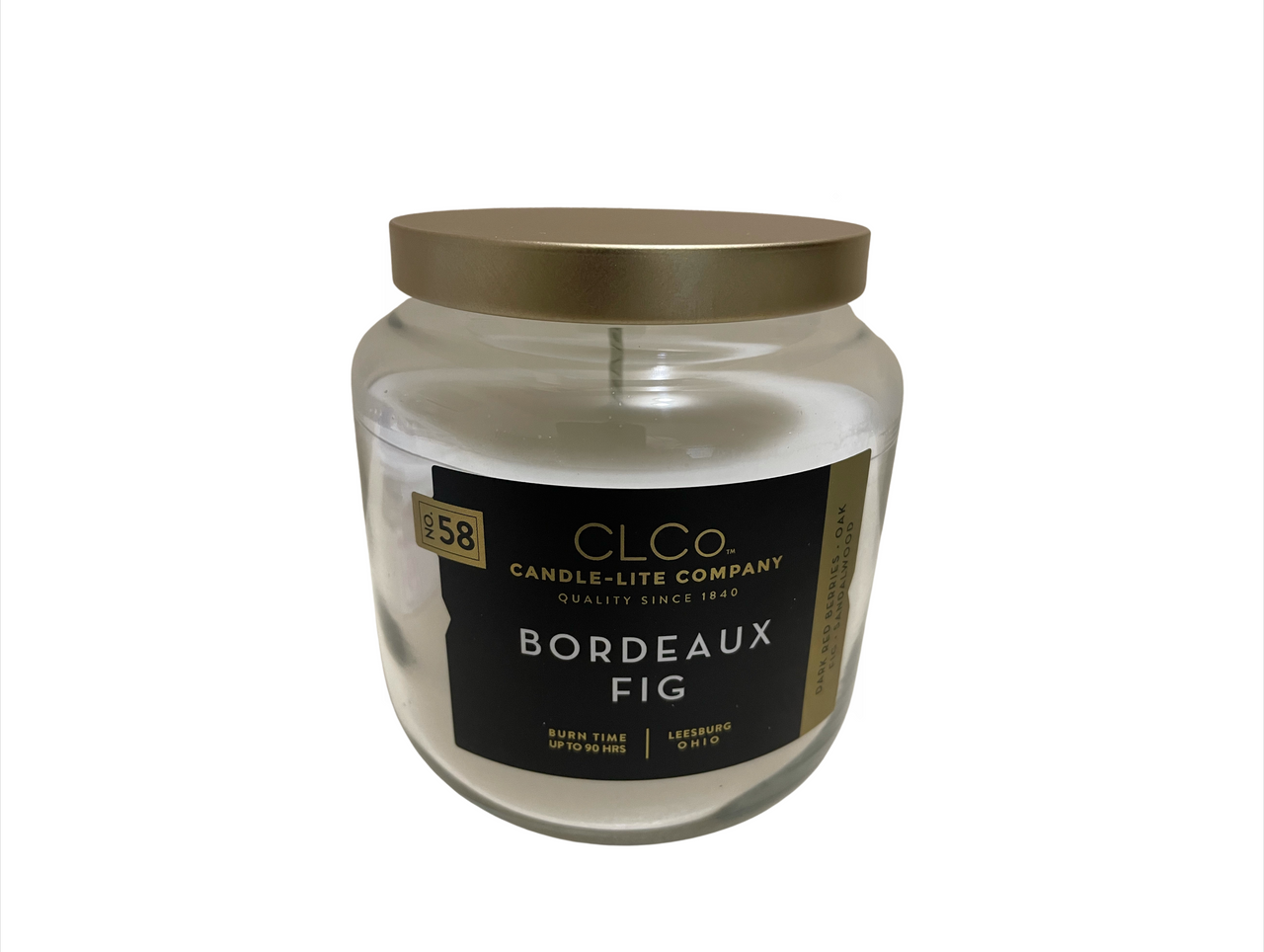 CLCo. by CandleLite Company Bordeaux Fig SingleWick Scented Jar Candle, 14 oz