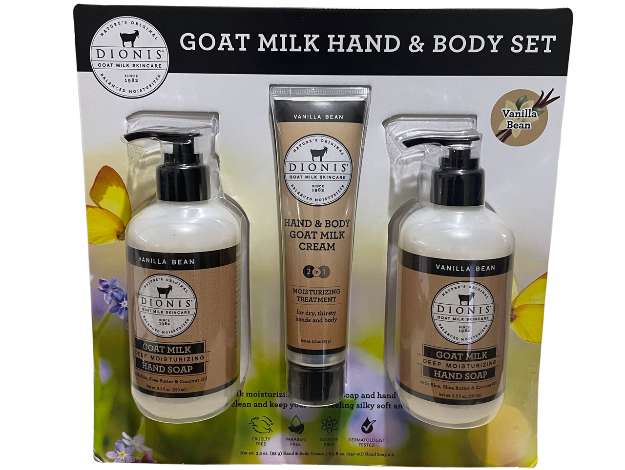 Dionis Vanilla Bean Goat Milk Body Wash 12 fl oz Bottle - Northwoods  General Store & Coffeehouse