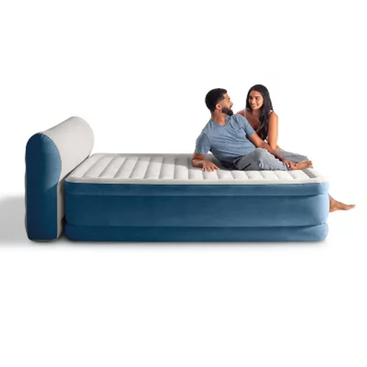 Intex Queen DuraBeam Deluxe Series Comfort Headboard Airbed with