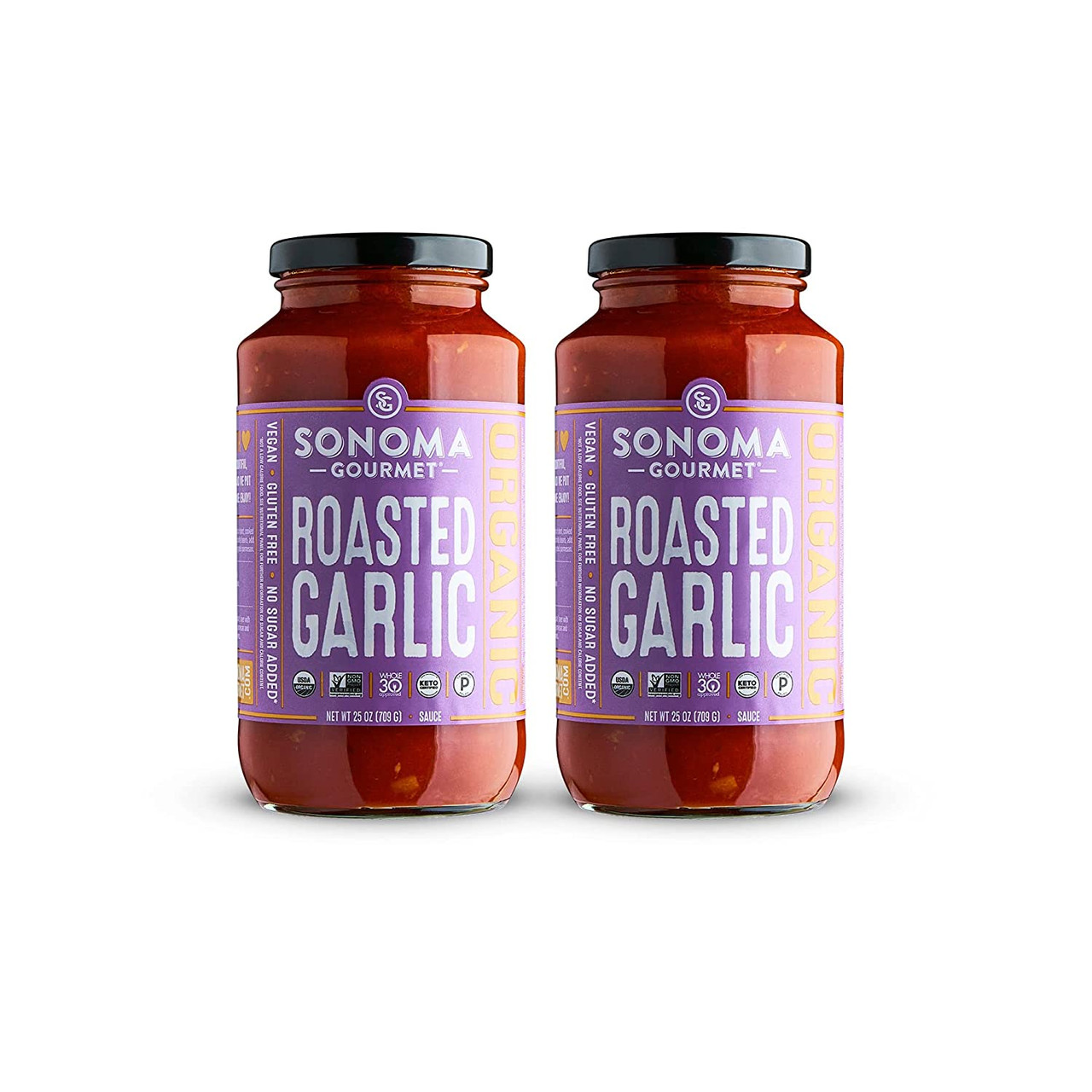 Sonoma Gourmet Roasted Garlic Pasta Sauce 25 oz, 2 pack