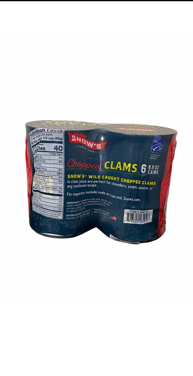Snow's Chopped Clams, 66.5oz cans