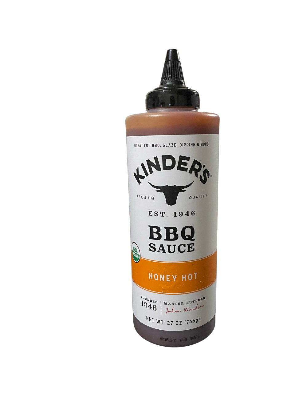 Kinder's Premium Honey Hot BBQ Sauce (27 OZ)