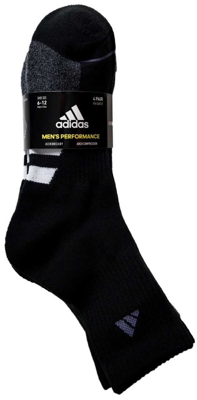 adidas men's high quarter sock