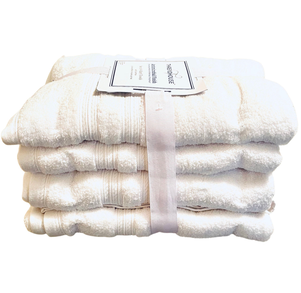 Threadhouse Antimicrobial Finish Set of 4 Bath Towels (Variety of Colors)