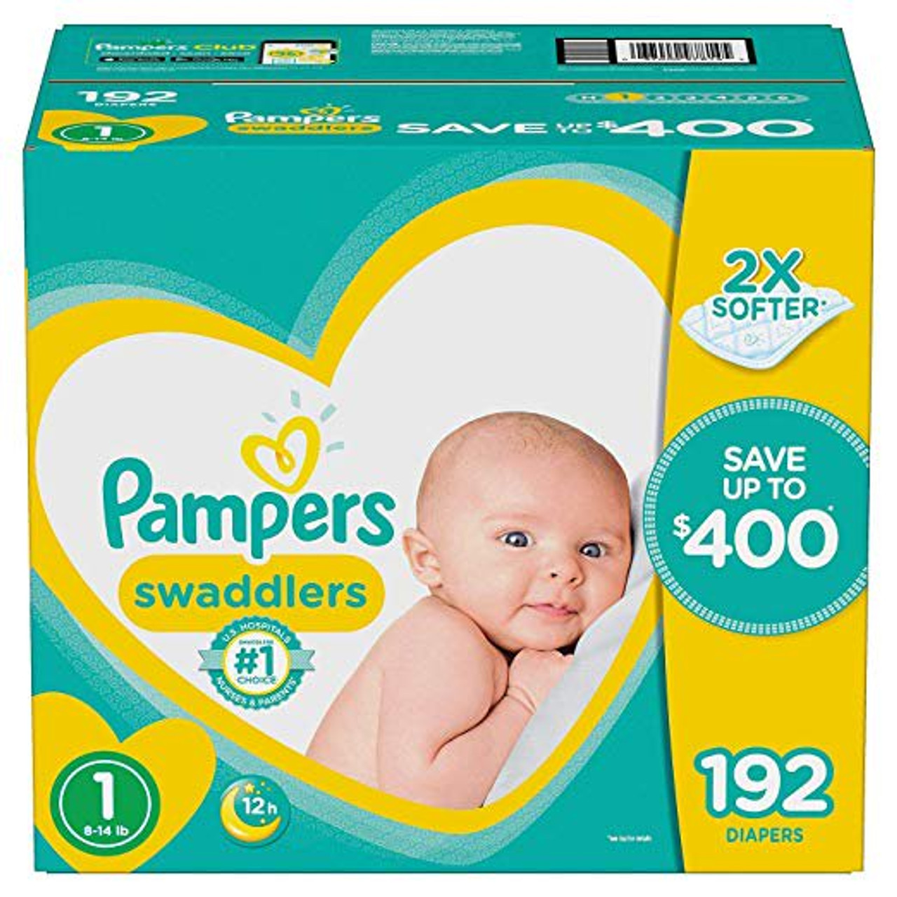 192 pampers swaddlers sales size 1