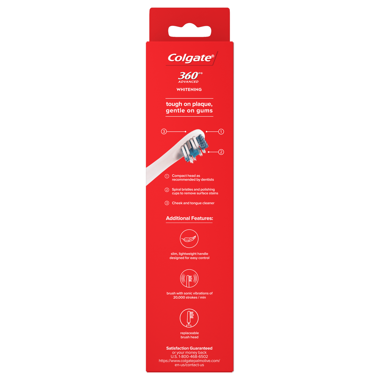 Colgate 360 Advanced Whitening Battery Powered Toothbrush