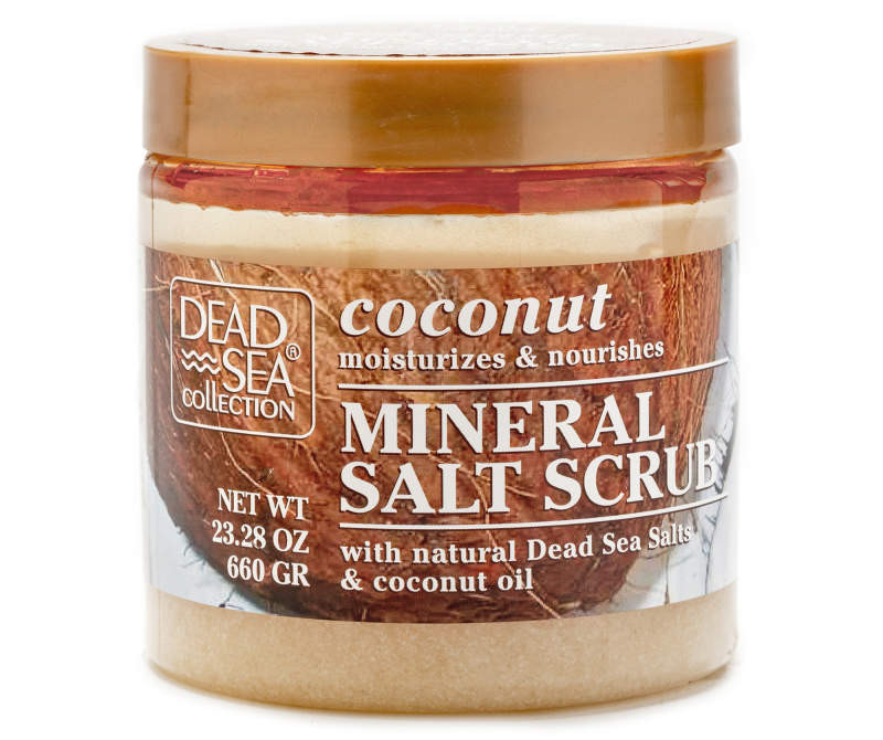 Dead Sea Collection Coconut Mineral Salt Scrub, 23.28 Oz.