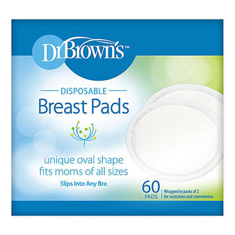 Dr. Brown's 60-Pack Nursing Pads in White