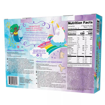 Yummallo Unicorn vs. Mermaid Sugar Cookie Mix (48 oz.)
