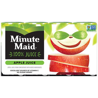Minute Maid Apple Juice 8pk, 6 oz