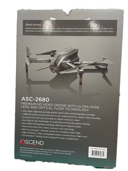 Ascend Aeronautics ASC-2600 HD Video Drone 1080p