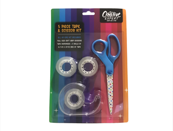 The Creative Expert 5 Piece Tape and Scissor Kit