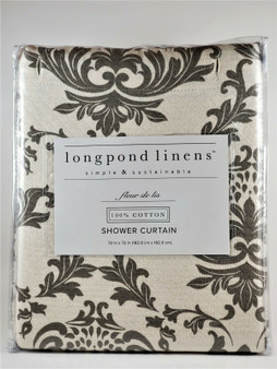 Longpond Linens Fleur de Lis shower curtain