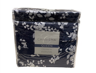 Charisma Queen 6 Piece Sheet Set, Includes 4 Pillow Cases