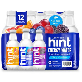 Hint Energy Flavored Water Variety Pack (16 oz, 12 ct.)