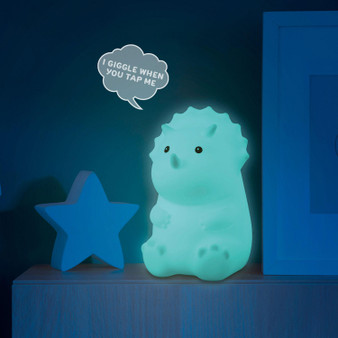 Globe Electric Dinosaur Duo Multicolor Changing LED Silicone Night Light