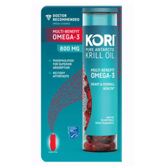 Kori Pure Antarctic Krill Oil, 90 softgels