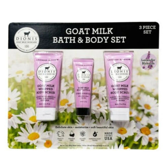 Dionis Goat Milk Skincare  Bath & Body 3 Piece Set (VARIETY OF SCENT)