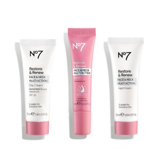 No7 Restore & Renew Multi Action Travel Set
