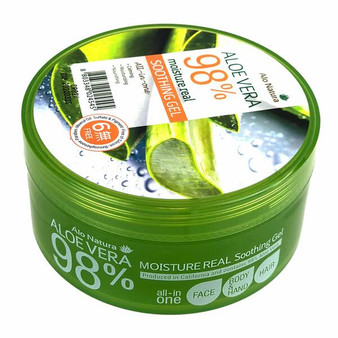 Alo Natura Aloe Vera 98% Moisture Real Soothing Gel All-in-one 300ml