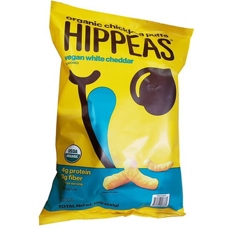 Hippeas Organic Chickpea Vegan White Cheddar, 18 Ounce