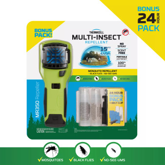 Thermacell MR350 Mosquito & Multi-Insect Repeller Bonus Pack (VARIETY OF COLOR)