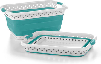 Pop & Load Collapse & Store Collapsible Laundry Basket ( VARIETY OF COLOR)