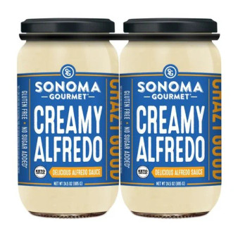 Sonoma Gourmet Creamy Alfredo Sauce, 2 x 24.5 Oz