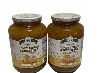 Vonbee Honey Citron and Ginger Tea 2 Pack 70.54 oz each (Free shipping)
