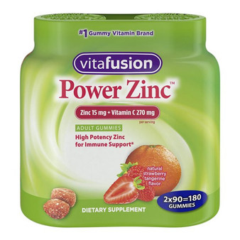 Vitafusion Strawberry Tangerine Power Zinc Gummy Vitamin 4 pack (Free shipping)