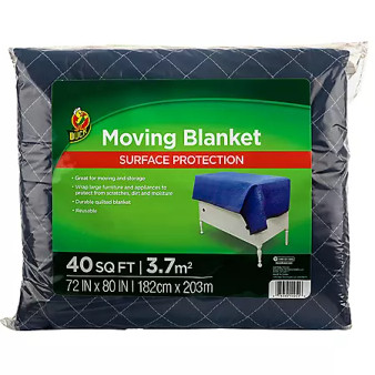 Duck Brand Blue 72"x80" Moving Blanket