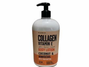 Wellbeing Spa Collagen Vitamin E Body Lotion Coconut & Hibiscus with Shea Butter