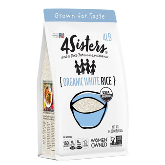 4Sisters Rice Organic White Rice 4lbs, 3 pack (Free Shipping)