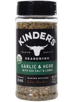 Kinders Garlic and Herb with sea salt and lemon seasoning, 11oz