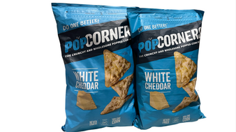 PopCorners Popped Corn Chips Crispy & Crunchy White Cheddar Bag  20 oz 2 pack