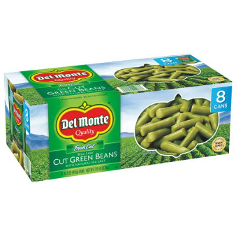 Del Monte Quality Cut Green Beans, 8 can pack