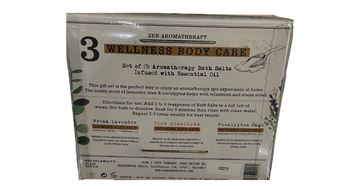 Zen Wellness Body Care Aromatherapy Bath Salts 3 Pack