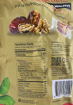 Jujube Date and Walnut individually wrapped snacks by the Snak Yard 16.75 OZ