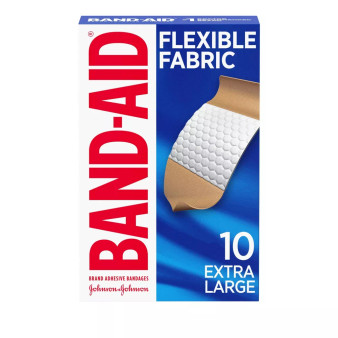 Band-Aid Heavy Duty Flexible Fabric Bandages- 10ct