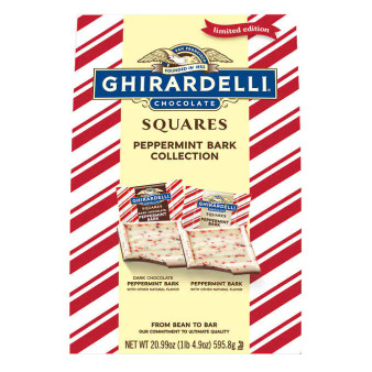 Ghirardelli Chocolate Squares, Peppermint Bark Collection, 20.99 oz