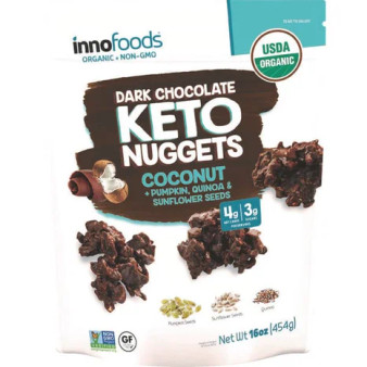 InnoFoods Dark Chocolate Keto Nuggets, 16oz