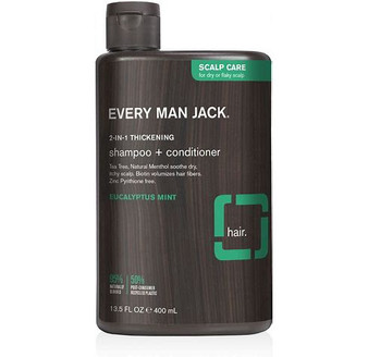 Every Man Jack scalp care shampoo and conditioner, 13.5 oz