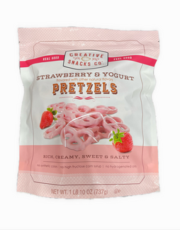 Creative Snacks Co, Strawberry & Yogurt Pretzels