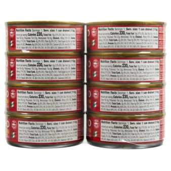 Portofino Solid Yellowfin Tuna, 8 pack, 45 oz cans