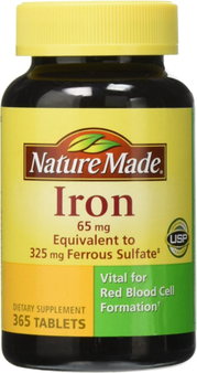 Nature Made Iron, 65 mg tabs, 365 count