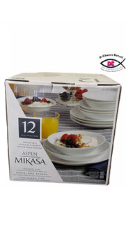 Mikasa Aspen Porcelain Dinnerware 12-Piece